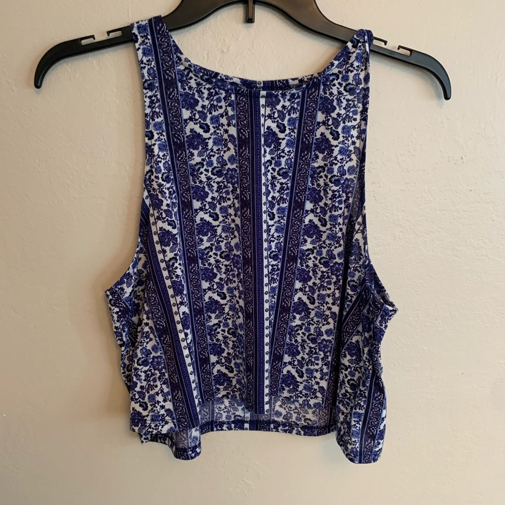 Cropped Floral Tank